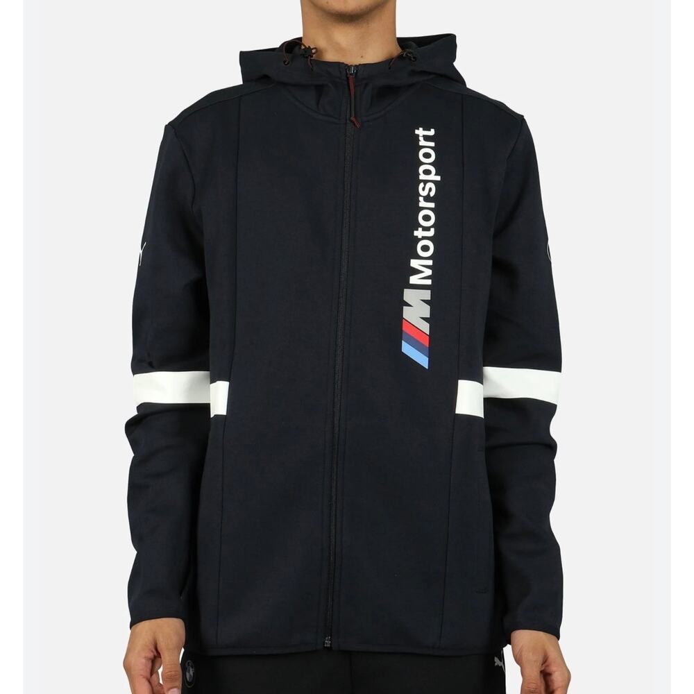 Puma X‎ BMW M Motorsports Full Zip Hoodie Sweatshirt Navy M Performance Racing